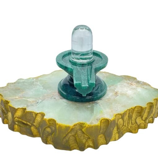 Sphatik-Lingam-With-Green-Jade-Base-234-Grams-3.75-Inches-Mp-C.jpg