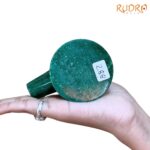 Sphatik Lingam With Green Jade Base - 3.25 Inches - (288 Grams) - ( Rudrapuja)