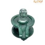 Sphatik Lingam With Green Jade Base 373 gm