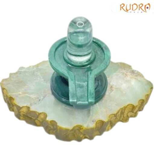 Sphatik-Lingam-With-Green-Jade-Base-420-Grams-3.75-Inches-FP-C.jpg