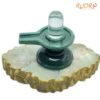 Sphatik Lingam With Green Jade Base - (420 Grams) - 3.75 Inches 12 Sphatik-Lingam-With-Green-Jade-Base-420-Grams-3.75-Inches-Lp-C.jpg