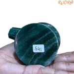 Sphatik Lingam With Green Jade Base - (541 Grams)