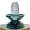 Sphatik Lingam With Green Jade Base - (835 Grams) - 5 Inches 30 Sphatik Lingam With Green Jade Base - (835 Grams) - 5 Inches