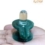 Sphatik Lingam With Green Jade Base - 95 gm