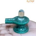 Sphatik Lingam With Green Jade Base - 95 gm