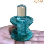Sphatik Lingam With Green Margatha Base - 520 Grama
