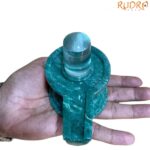 Sphatik Lingam With Green Margatha Base - 520 Grama