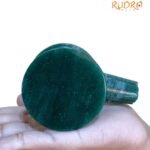 Sphatik Lingam With Green Jade Base