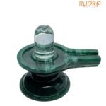 Sphatik Lingam With Green Jade Base