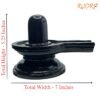 Black Jade Shivling - 5.25 Inches - (1875 Grams) 12 Black Jade Shivling 5.25 Inches 1875 Grams