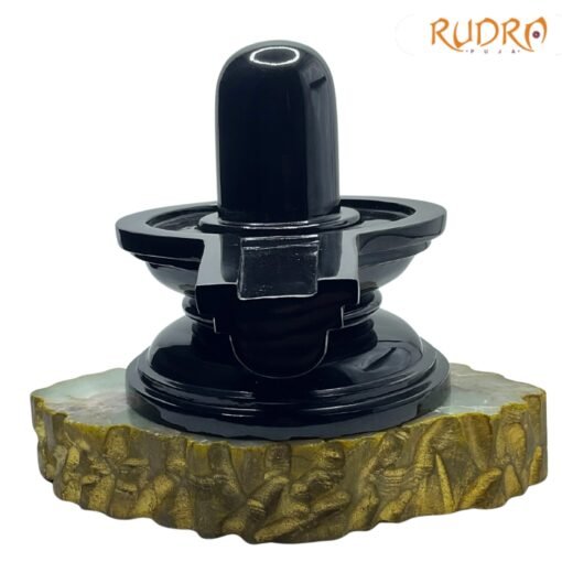 Black Jade Shivling 5.25 Inches 1875 Grams