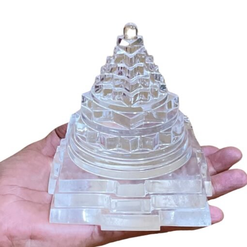 Sphatik Shree Yantra / स्फटिक श्रीयंत्र 5 Inches (1321 Grams)