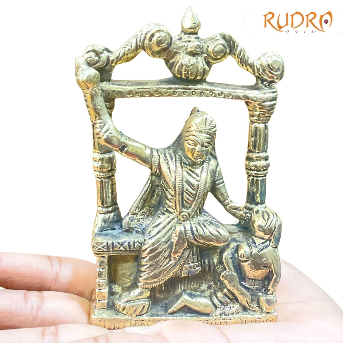 Baglamukhi Idol In Brass 4.5 Inches 635 Grams 2 Baglamukhi-Idol-In-Brass-4.5-Inches-635-Grams-Fp-C.jpg