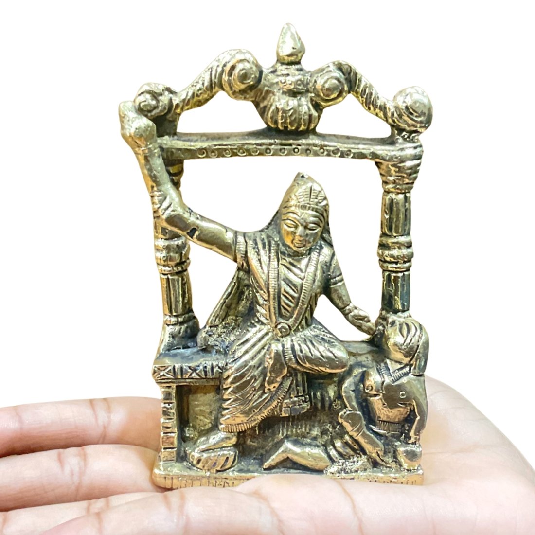 Baglamukhi Idol In Brass 4.5 Inches 635 Grams 1 Baglamukhi-Idol-In-Brass-4.5-Inches-635-Grams-Mp-C.jpg