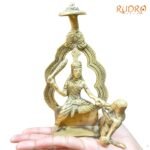 Baglamukhi Idol In Brass 6.75 Inches 730 Grams 6 Baglamukhi-Idol-In-Brass-6.75-Inches-730-Grams-Fp-C.jpg