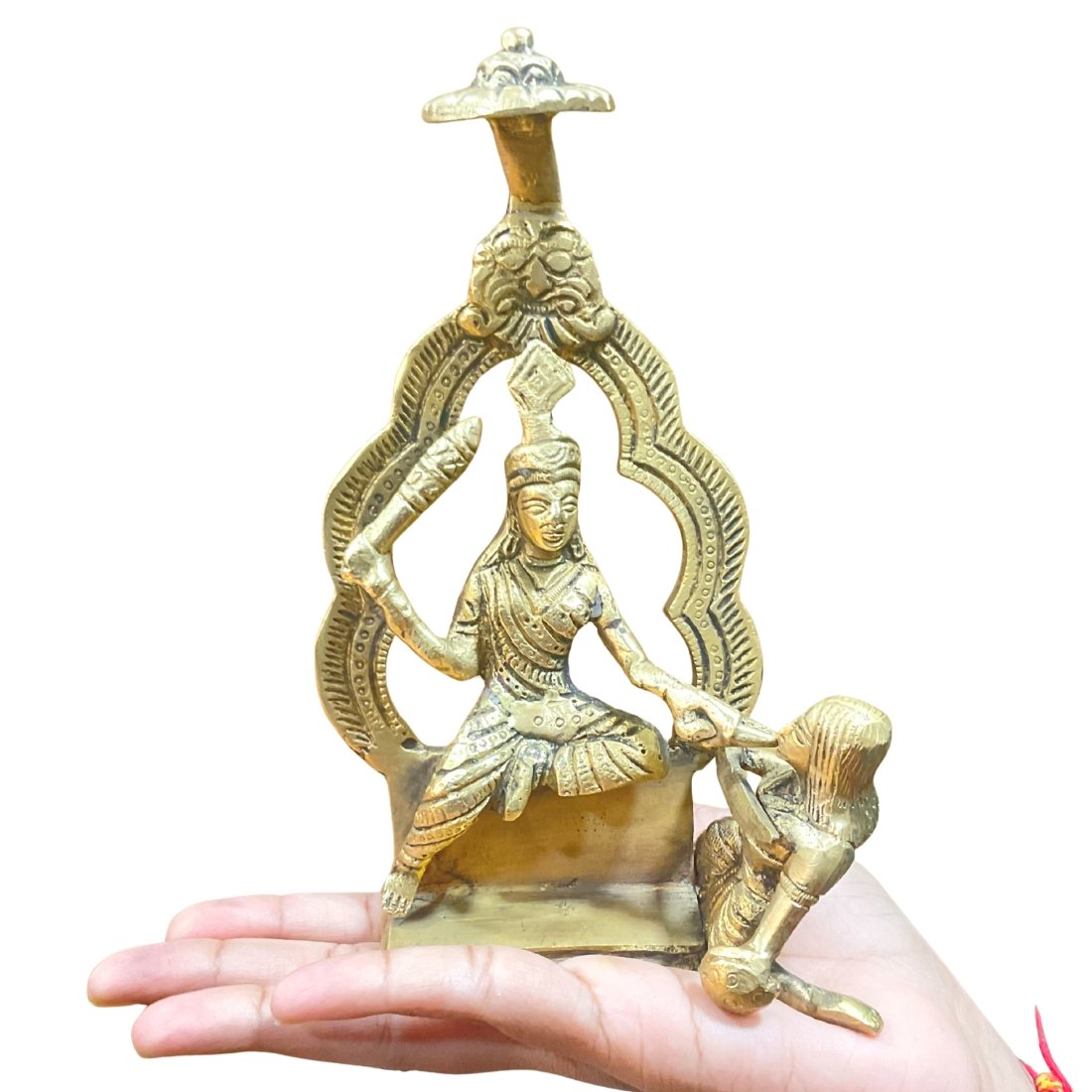 Baglamukhi Idol In Brass 6.75 Inches 730 Grams 1 Baglamukhi-Idol-In-Brass-6.75-Inches-730-Grams-Mp-C.jpg
