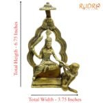 Baglamukhi Idol In Brass 6.75 Inches 730 Grams 7 Baglamukhi-Idol-In-Brass-6.75-Inches-730-Grams-Sp-C.jpg