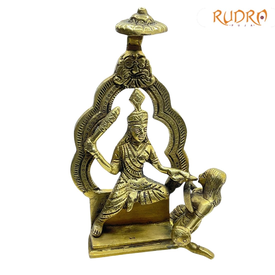 Baglamukhi Idol In Brass 6.75 Inches 731 Grams 4 Baglamukhi-Idol-In-Brass-6.75-Inches-731-Grams-Lp-C.jpg