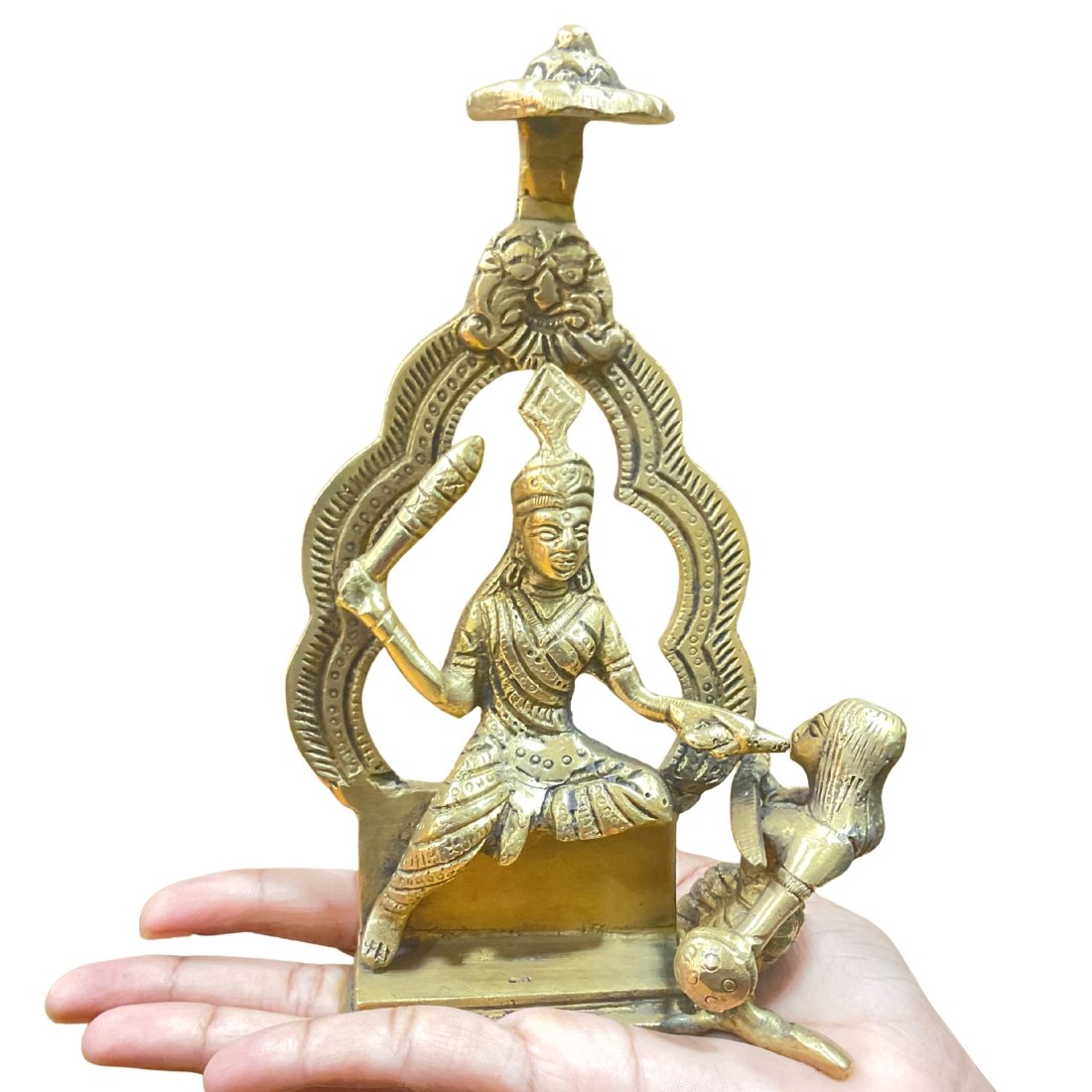 Baglamukhi Idol In Brass 6.75 Inches 731 Grams 1 Baglamukhi-Idol-In-Brass-6.75-Inches-731-Grams-Mp-C.jpg