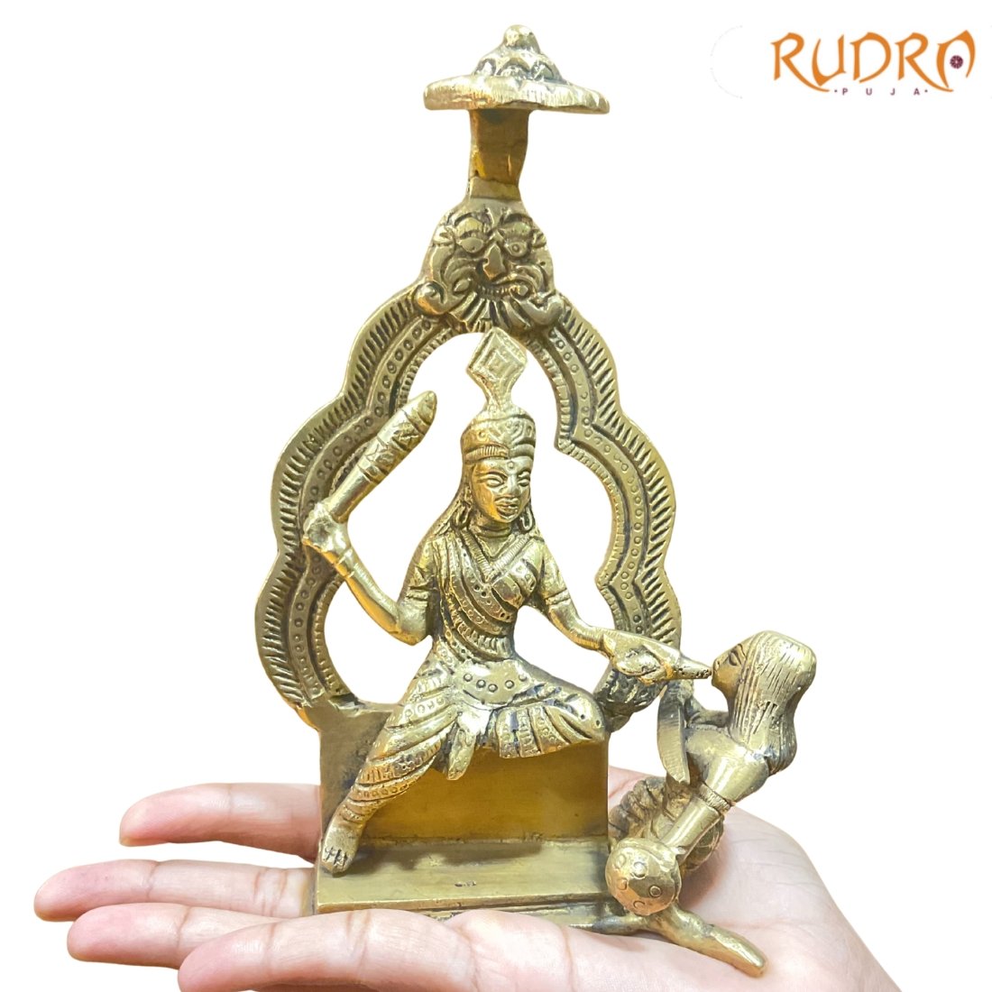 Baglamukhi Idol In Brass 6.75 Inches 731 Grams 2 Baglamukhi-Idol-In-Brass-6.75-Inches-731-Grams-Rp-C.jpg