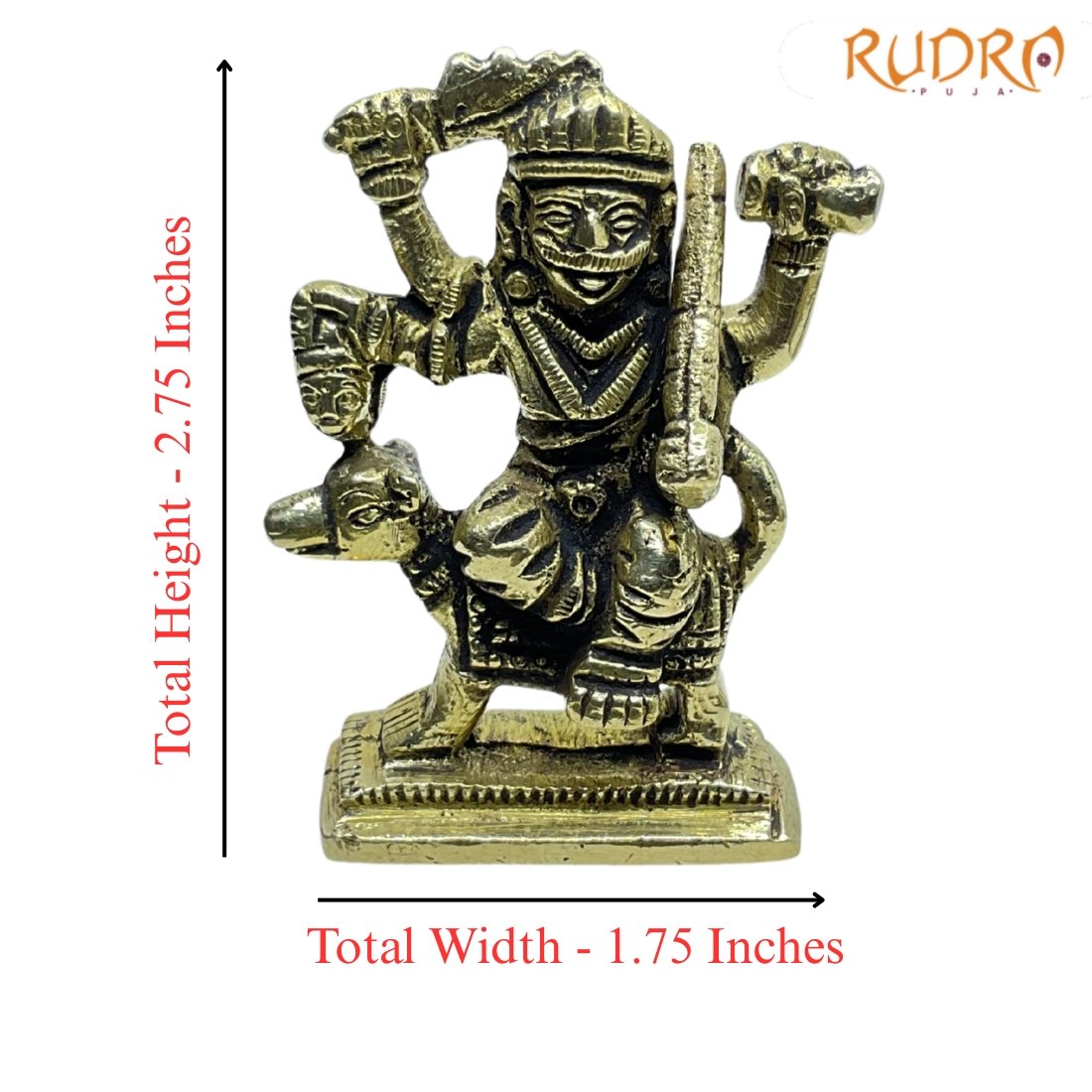 Kaal Bhairav Brass Idol 2.75 Inches 148 Grams 3 Kaal-Bhairav-Brass-Idol-2.75-Inches-148-Grams-Sp-C.jpg