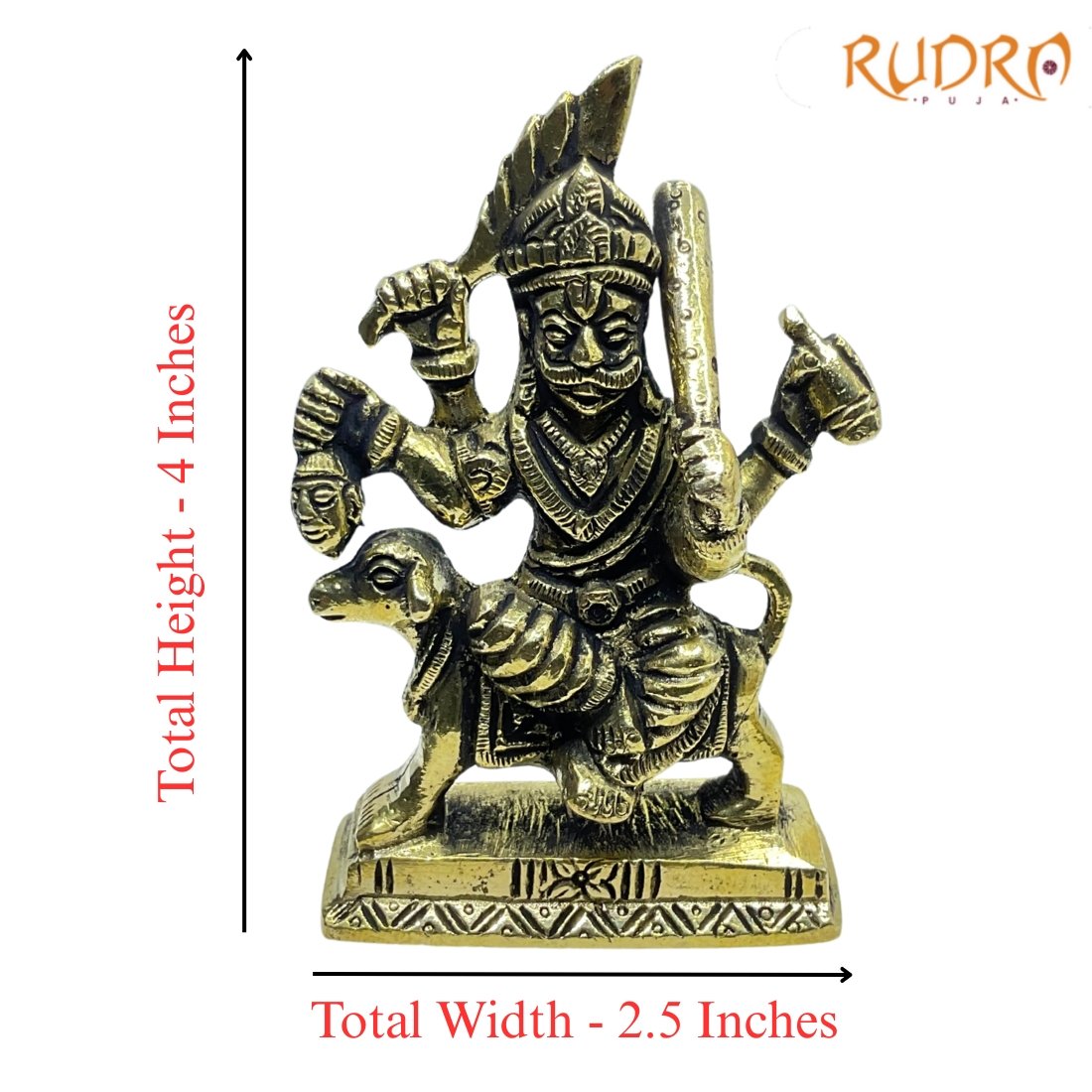Kaal Bhairav Brass Idol 4 Inches 363 Grams 3 Kaal-Bhairav-Brass-Idol-4-Inches-363-Grams-Rp-C.jpg