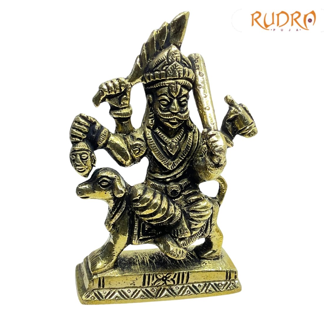 Kaal Bhairav Brass Idol 4 Inches 363 Grams 4 Kaal-Bhairav-Brass-Idol-4-Inches-363-Grams-Sp-C.jpg