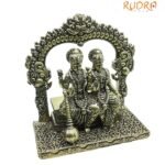 Lord Vishnu With Laxmi Ji Idol In Brass - 451 Gram - ( 4.50 Inch)