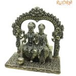 Lord Vishnu With Laxmi Ji Idol In Brass - 451 Gram - ( 4.50 Inch)