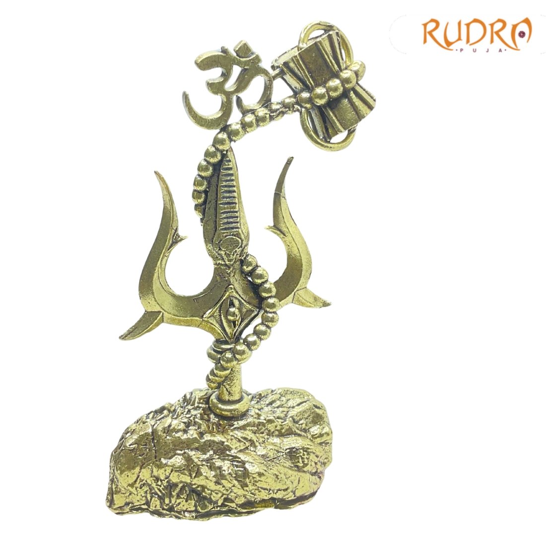 Om Trishul Damru In Brass 4 Inches 93 Grams 4 Om-Trishul-Damru-In-Brass-4-Inches-93-Grams-Rp-C.jpg