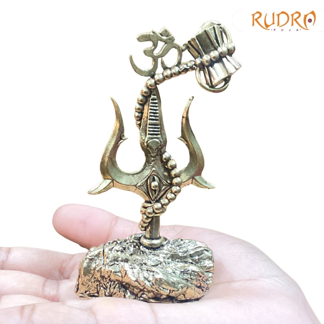 Om Trishul Damru In Brass 4 Inches 93 Grams 2 Om-Trishul-Damru-In-Brass-4-Inches-93-Grams-Sp-C.jpg