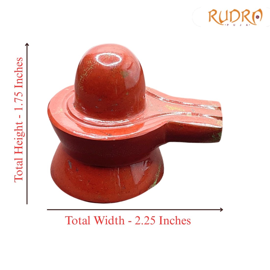 Red Jasper Gemstone Shivling 1.75 Inches / 109Grams 3 Red-Jasper-Gemstone-Shivling-1.75-Inches-109Grams-Rp-C.jpg