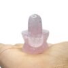 Rose Quartz Shivling - 1.50 Inches - (45 Grams) 9 Rose Quartz Shivling - 1.50 Inches - (45 Grams)