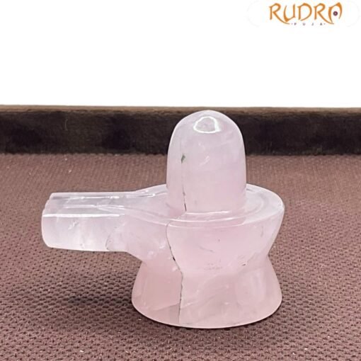 Rose Quartz Shivling - 1.50 Inches - (45 Grams)