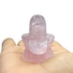Rose Quartz Shivling - 1.75 Inches - (54 Grams)