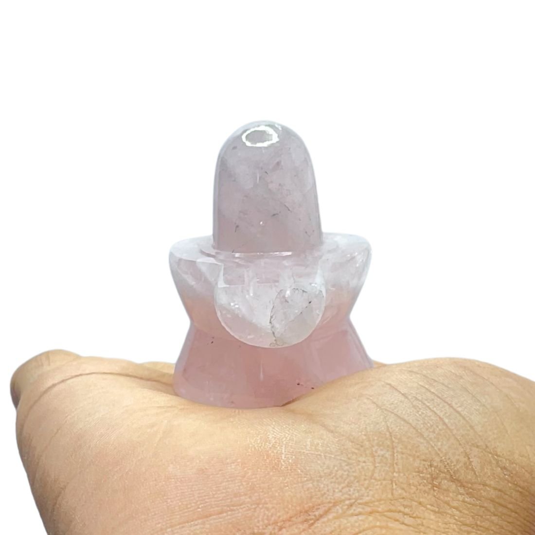 Rose Quartz Shivling -1.75 Inches - (73 Grams ) 1 Rose Quartz Shivling -1.75 Inches - (73 Grams )
