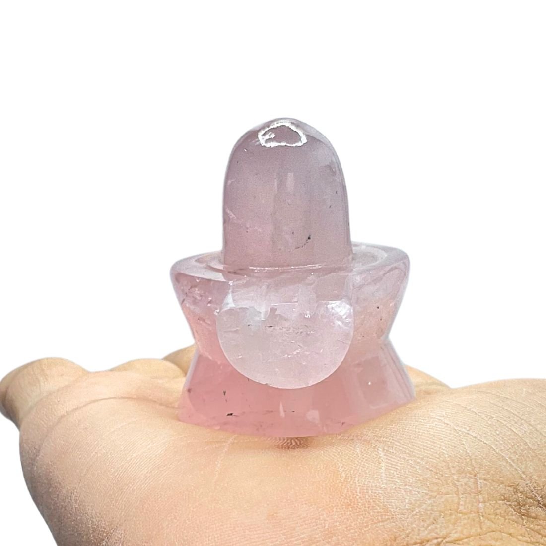 Rose Quartz Shivling -1.75 Inches - (83 Grams) 1 Rose Quartz Shivling -1.75 Inches - (83 Grams)