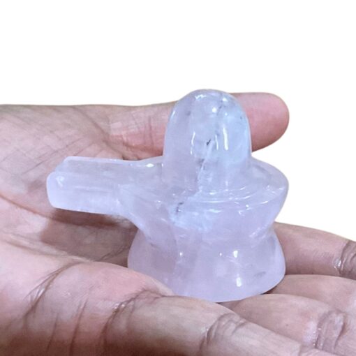 Rose Quartz Shivling - 107 Grams - (2 Inches)