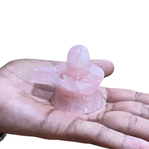 Rose Quartz Shivling - 2 Inches - (122 Grams)