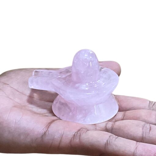 Rose Quartz Shivling - 2 Inches - (140 Grams)
