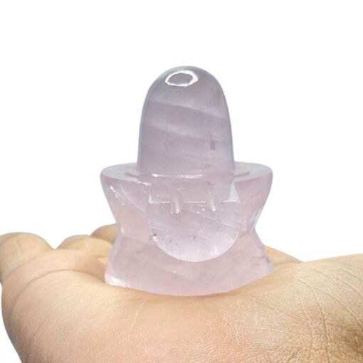 Rose Quartz Shivling -2 Inches - ( 90 Grams)