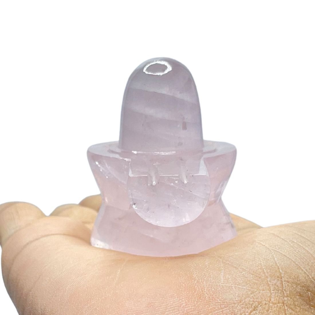 Rose Quartz Shivling -2 Inches - ( 90 Grams) 1 Rose Quartz Shivling -2 Inches - ( 90 Grams)