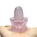 Rose Quartz Shivling - 2 Inches - (98 Grams)