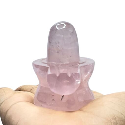Rose Quartz Shivling - 2 Inches - (98 Grams)