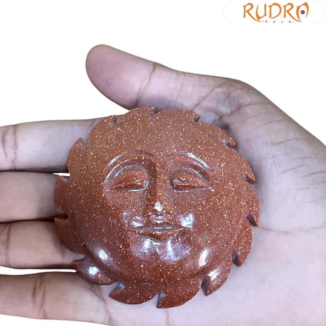 Sun Stone Surya - 2.75 Inches - ( 122 Gram ) 2 Sun Stone Surya - 2.75 Inches - ( 122 Gram ) - Image 2