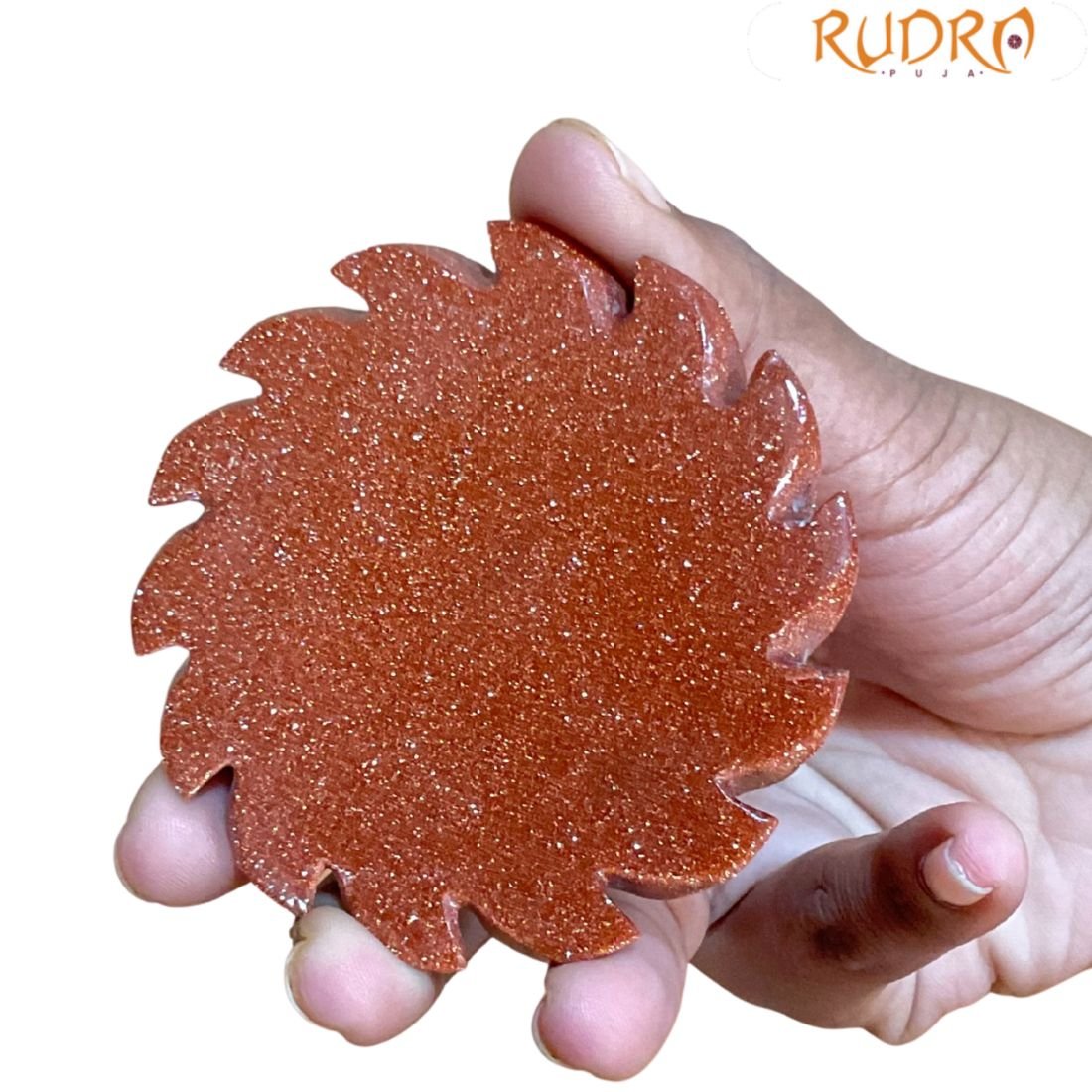 Sun Stone Surya - 2.75 Inches - ( 122 Gram ) 3 Sun Stone Surya - 2.75 Inches - ( 122 Gram ) - Image 3