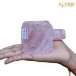 Crystal Lingam With Square Rose Quartz Base - 358 Grams