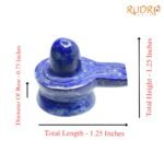 Lapis Lazuli Shivling - 1.25 Inches - (17 Grams) - (Rudrapuja)