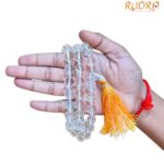 Natural Sphatik Simple Mala - (15 MM)