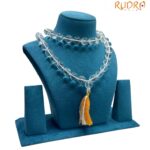 Natural Sphatik Simple Mala - (15 MM)